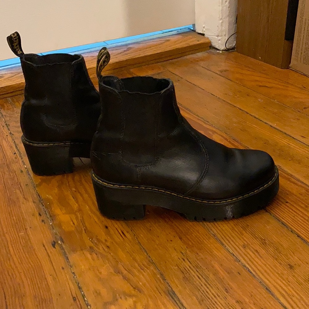 Dr. Martens Black Leather Rometty Chelsea Boots
